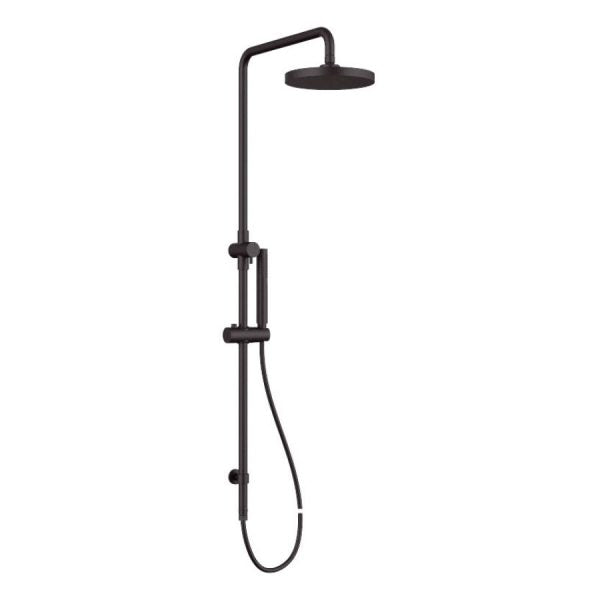 ROUND SHOWER SET |SHOWER HEAD 200X200M | BLACK