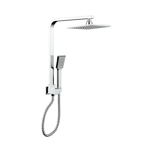 SQUARE SHOWER | SHORT SET | CHROME