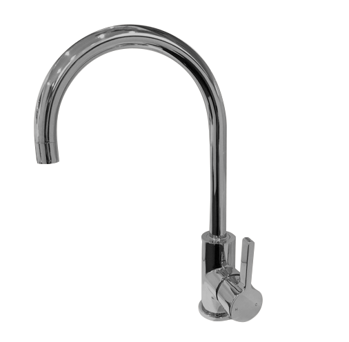 SIERA ROUND GOOSENECK SINK MIXER