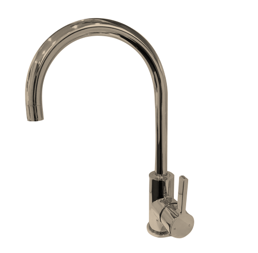 SIERA ROUND GOOSENECK SINK MIXER