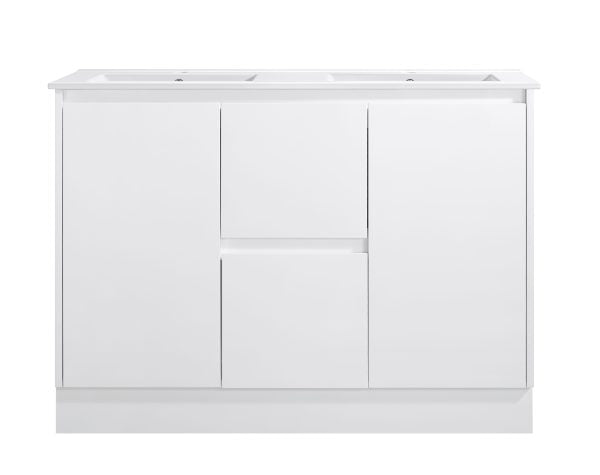 SAMMY | 1200MM FREE STANDING VANITY WITH DOUBLE BOWL CERAMIC TOP