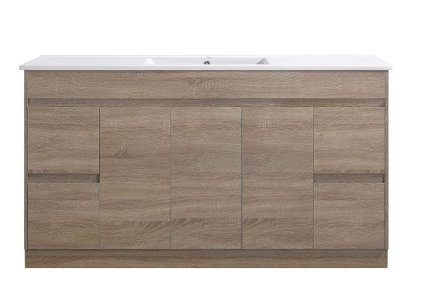 TOBI | 1500MM FREE STANDING VANITY WITH CERAMIC TOP