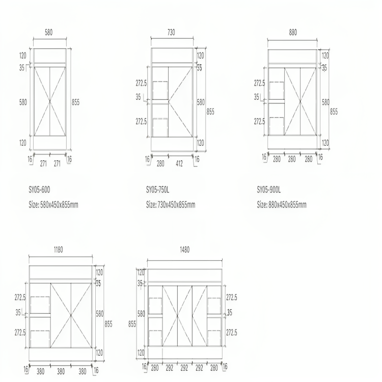 TOBI | 900MM FREE STANDING VANITY ONLY