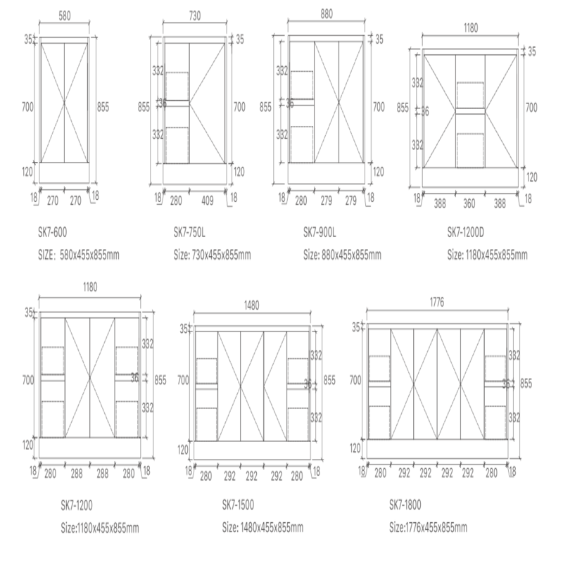 SAMMY | 1200MM FREE STANDING VANITY ONLY