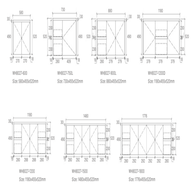 WILLOW | 750MM WALL HUNG VANITY ONLY