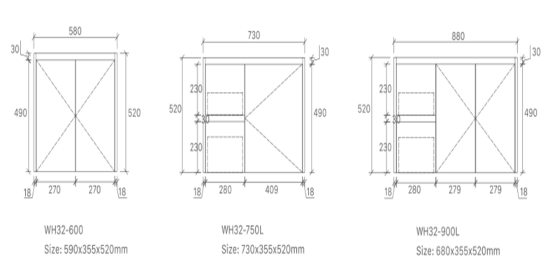 SIERRA | 750MM WALL HUNG VANITY ONLY