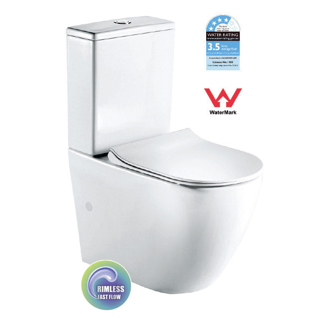 DUBLIN RIMLESS BACK TO WALL TOILET SUITE