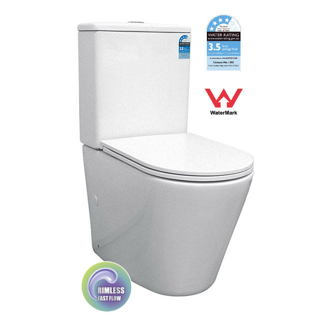 OSLO RIMLESS BACK TO WALL TOILET SUITE