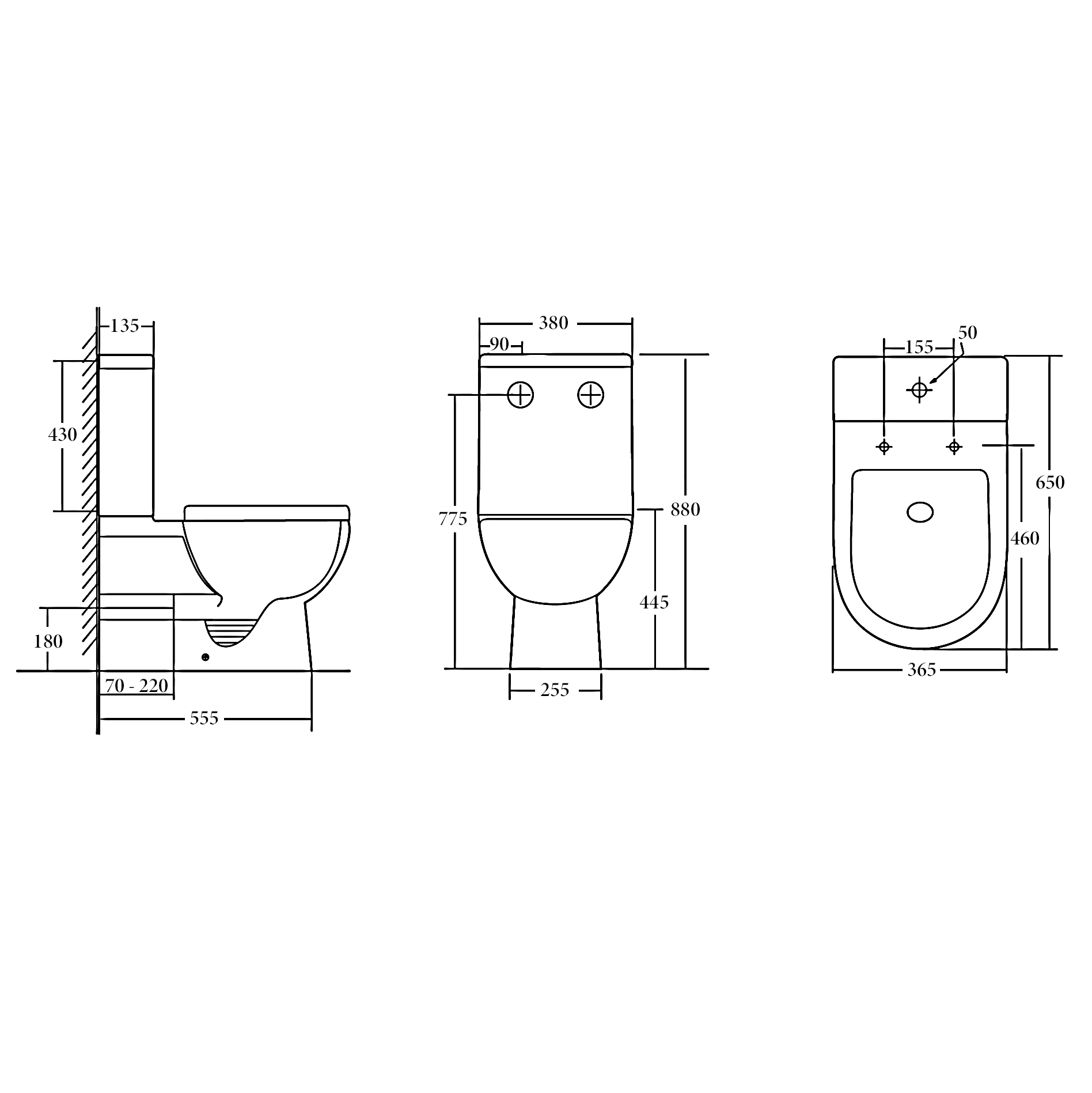 CHICAGO | RIMLESS BACK TO WALL TOILET SUITE
