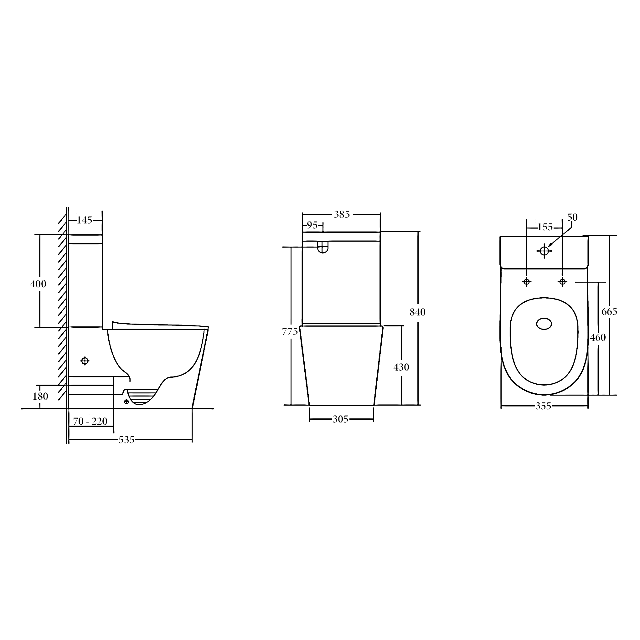 VENICE | TORNADO BACK TO WALL TOILET SUITE