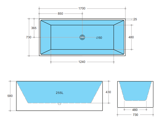 THEO | MULTIFIT BATHTUB 1700