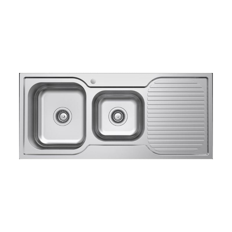 TURIN 1080 SINGLE & QUATER BOWL SINK WITH DRAINER