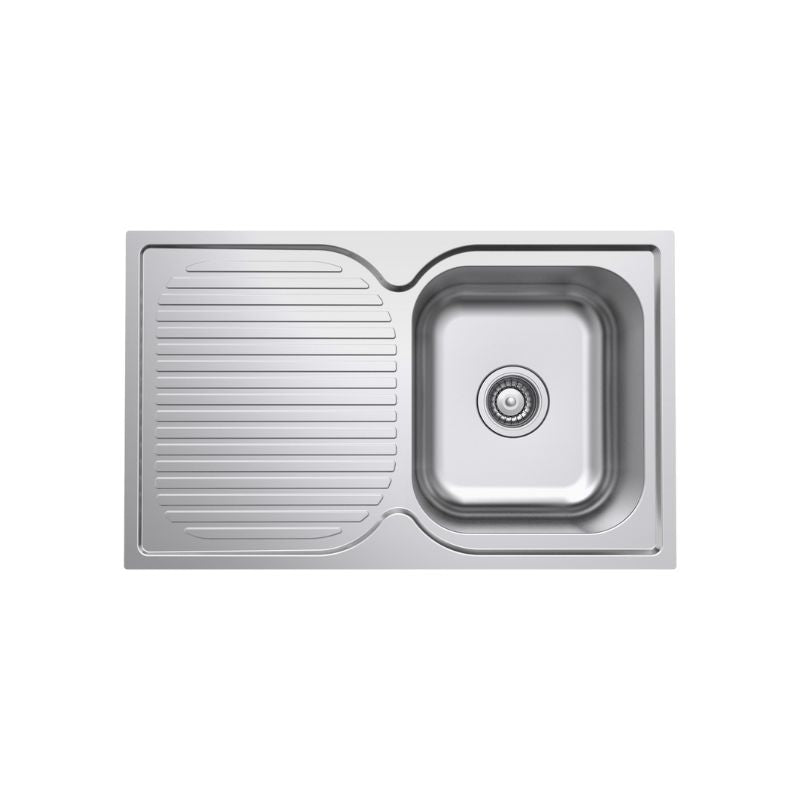 TURIN 780 SINGLE BOWL SINK WITH DRAINER