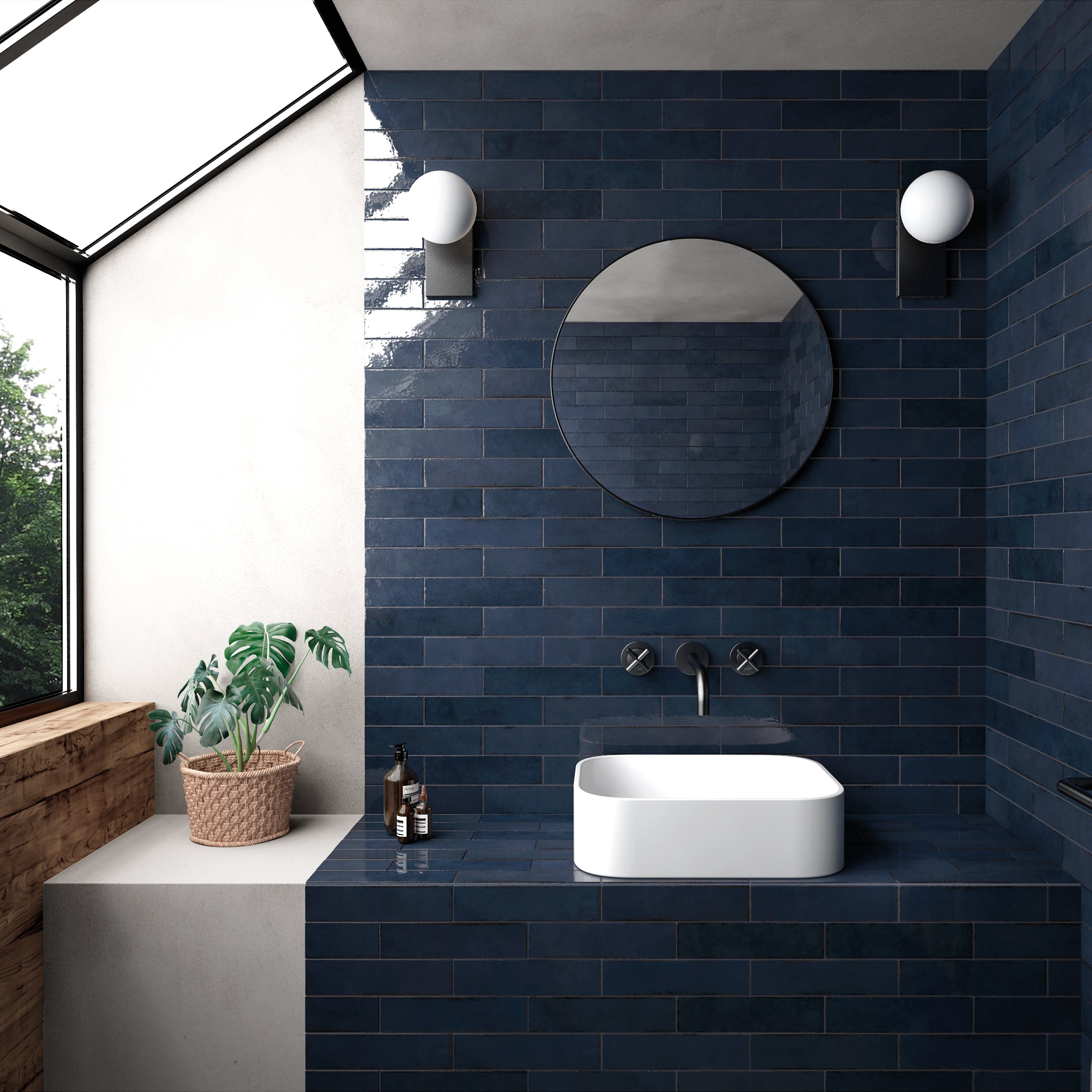 TRIBECA | LUE NOTE GLOSS | PORCELAIN | 60X246X9MM