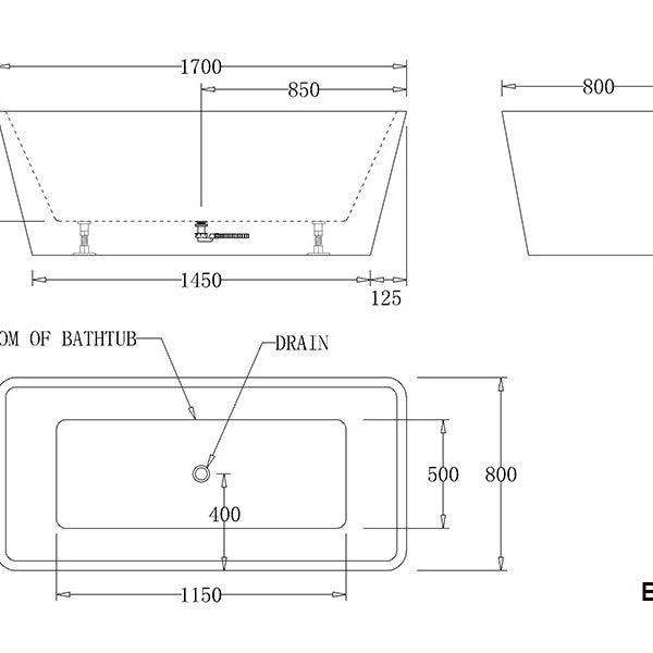TURIN | FREESTANDING BATHTUB | WHITE