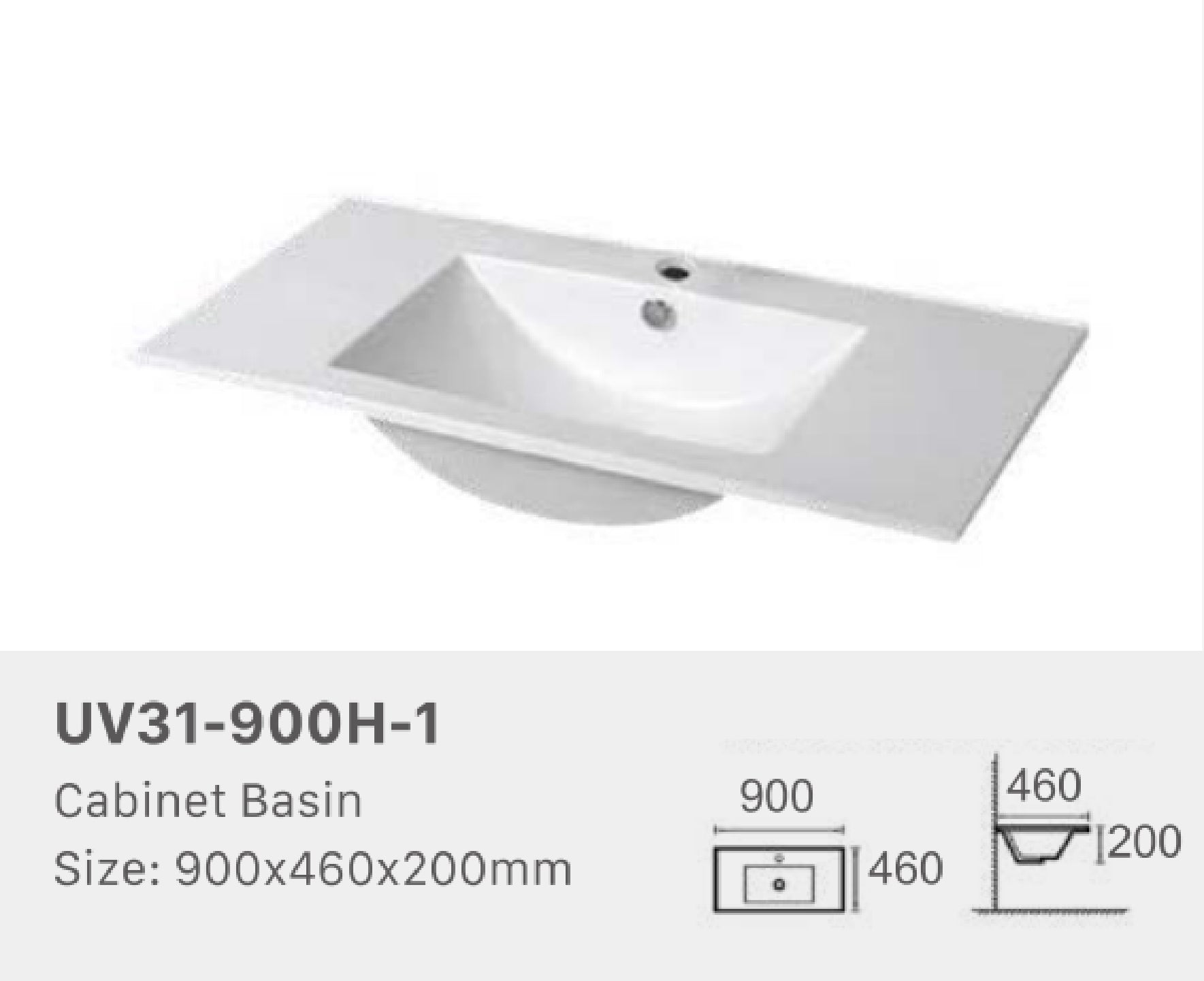 CERAMIC TOP | GLOSS WHITE | 900