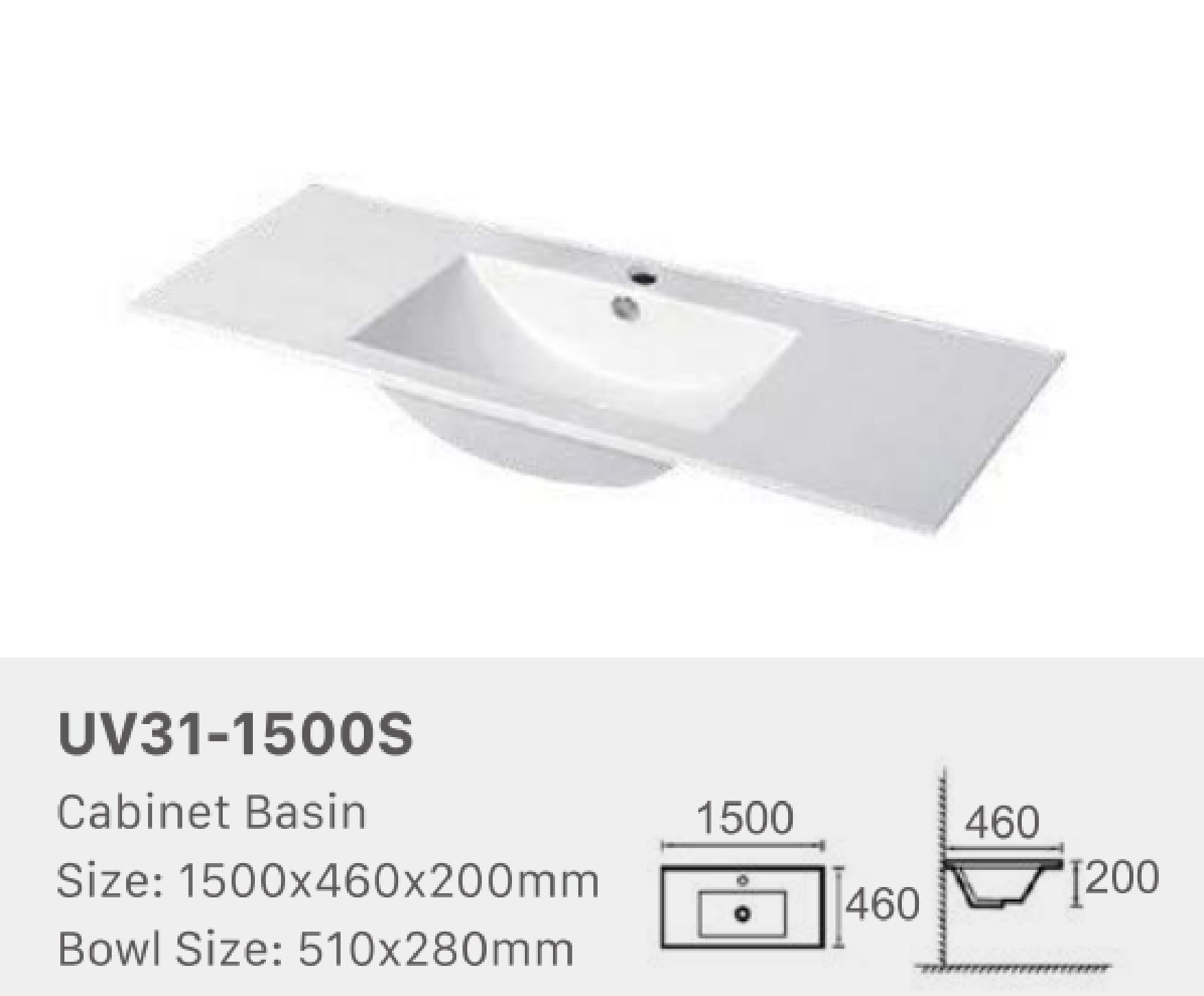 CERAMIC TOP | GLOSS WHITE | 1500S