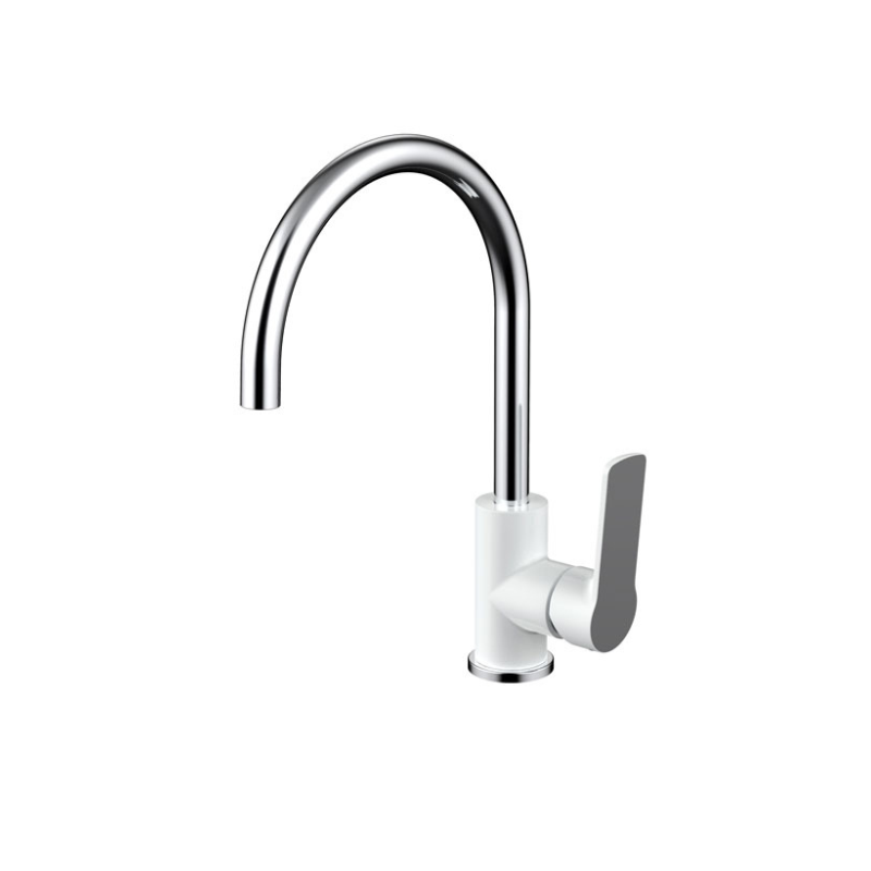 LONDON | KITCHEN SINK MIXER | CHROME & WHITE