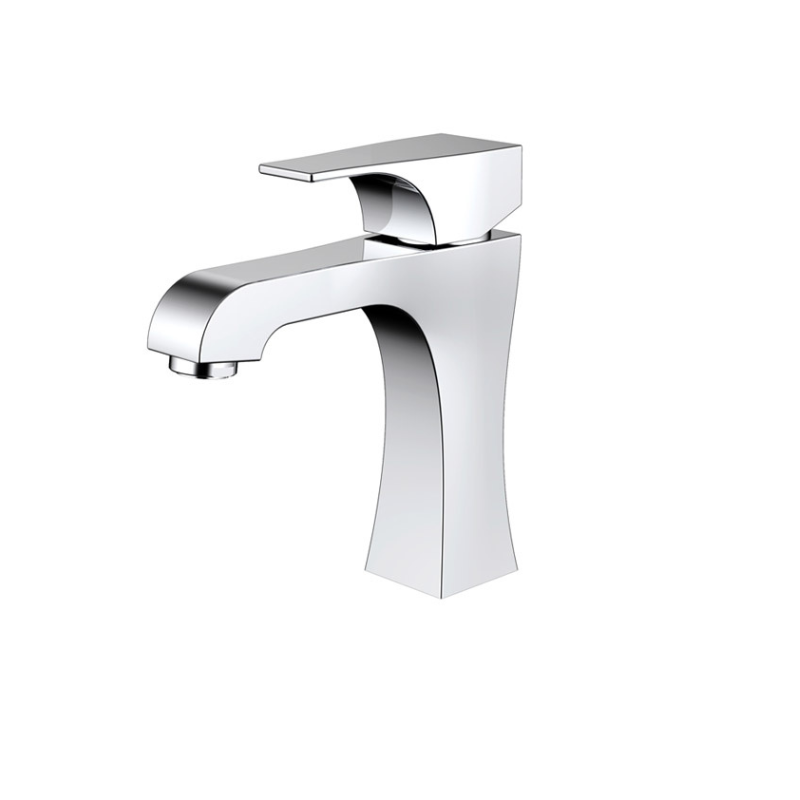 HINO | CURVED SPOUT BASIN MIXER | CHROME
