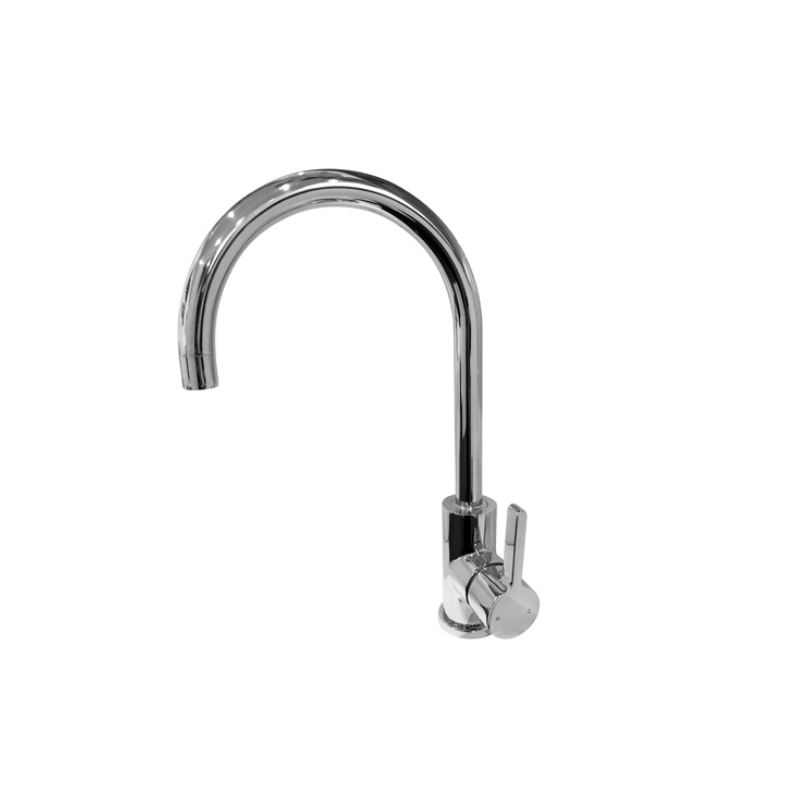 SIERA ROUND GOOSENECK SINK MIXER