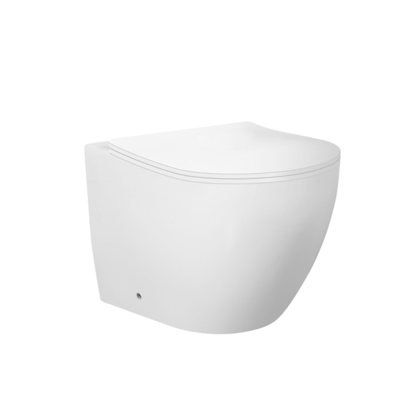 VENUS WALL FACED | FLOOR PAN & SEAT | RIMLESS | IN-WALL TOILET