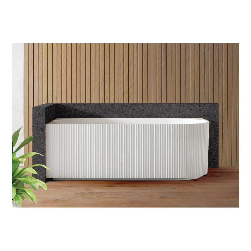 ANIKA | FLUTED GROOVE LEFT CORNER BATHTUB