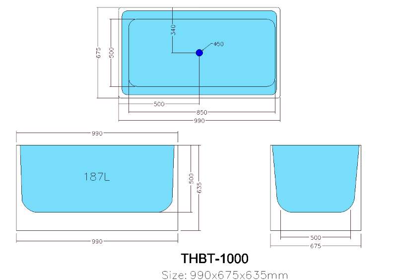 THEO | MULTIFIT BATHTUB 1000