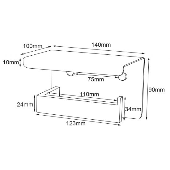 IVANO | TOILET ROLL HOLDER