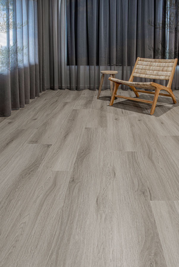 TERRA MATER 5G SPC HYBRID FLOOR | 1420 X 225 X 8.5mm | PEWTER