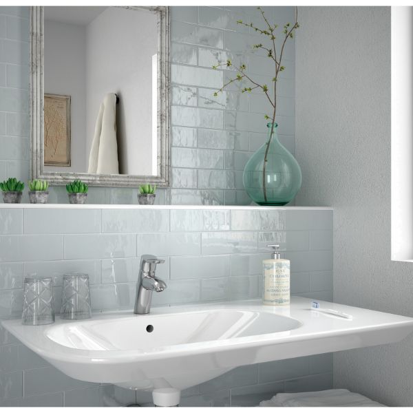 COTTAGE | ASH BLUE GLOSS | CERAMIC | 75X300X9MM