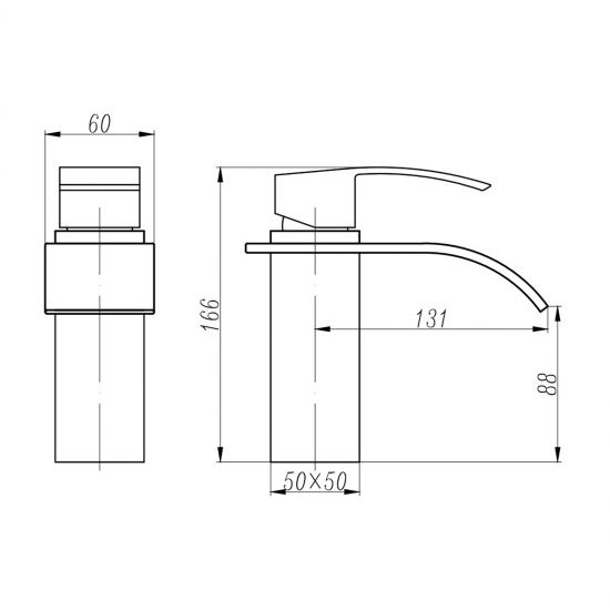 CASCADE | BASIN MIXER | MATT BLACK
