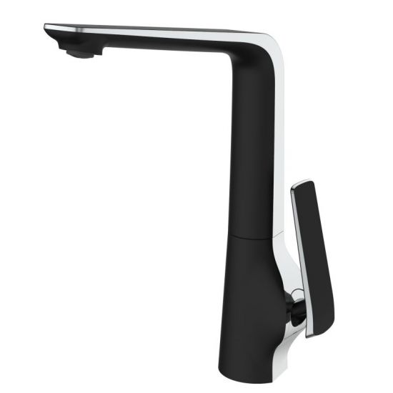 ESPERIA | KITCHEN SINK MIXER | MATT BLACK & CHROME