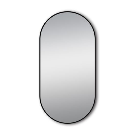 BLACK FRAME | OVAL MIRROR 450X900