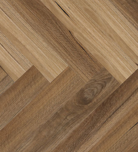 HERRINGBONE | SPC HYBRID | NSW SPOTTED GUM | 650X127X9MM