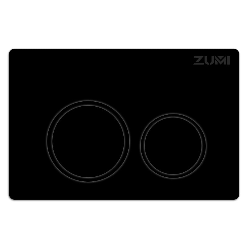 ROUND ABS | FLUSH BUTTON | MATT BLACK
