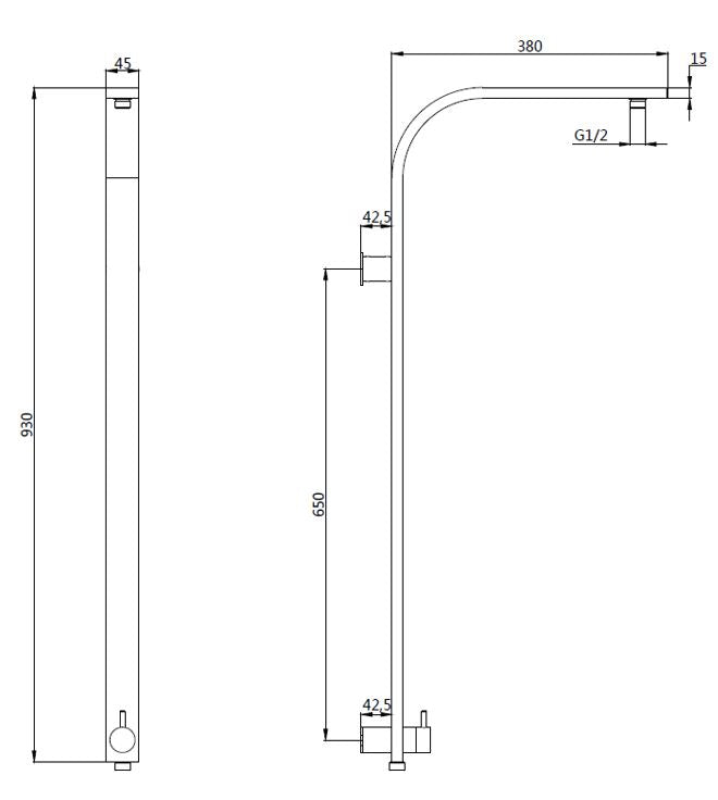 SQUARE SHOWER SET