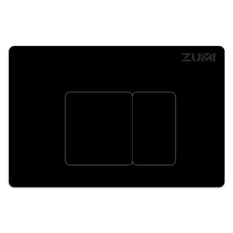 SQUARE ABS | FLUSH BOTTON | MATT BLACK
