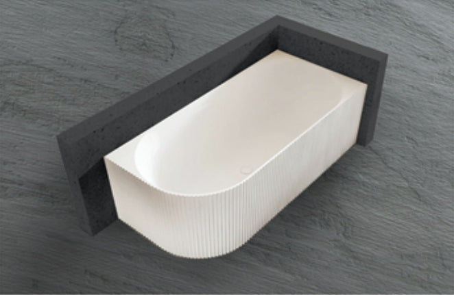 ANIKA | FLUTED GROOVE RIGHT CORNER BATHTUB
