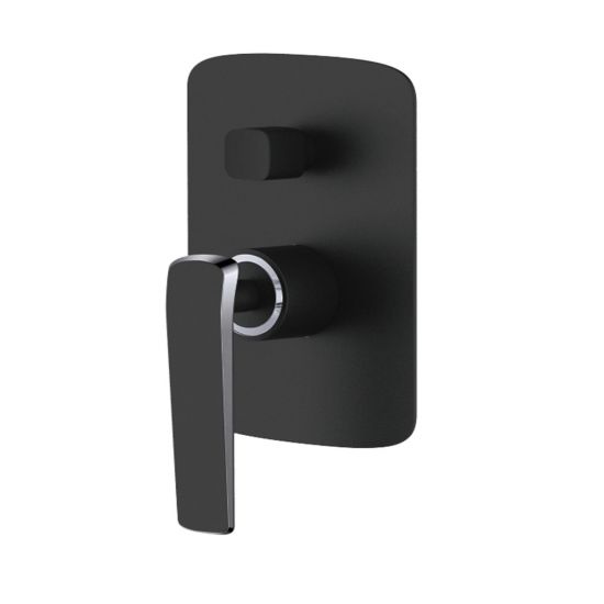 ESPERIA | SHOWER MIXER WITH DIVERTER | MATT BLACK & CHROME