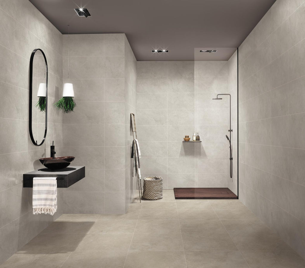 What are the benefits of matt tiles for bathroom walls?