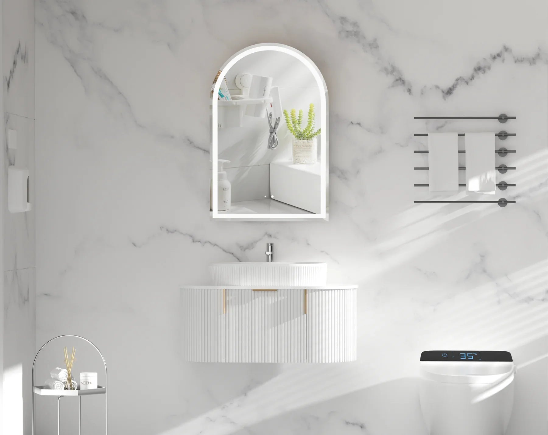 Arched LED Mirrors in Berwick