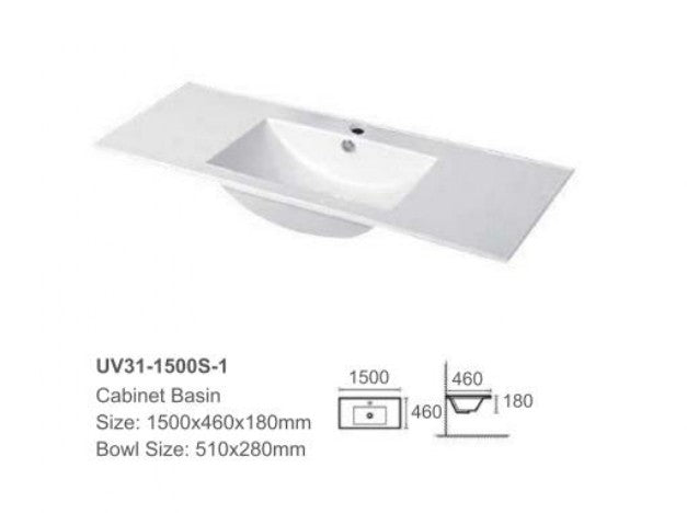 ELENA 1500MM WALL HUNG VANITY | CERAMIC TOP
