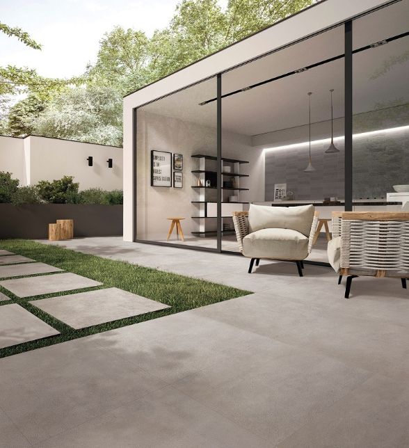 20mm Midnight Fog Porcelain Pavers: Elegant 600x600x20 outdoor flooring for timeless appeal and durability.
