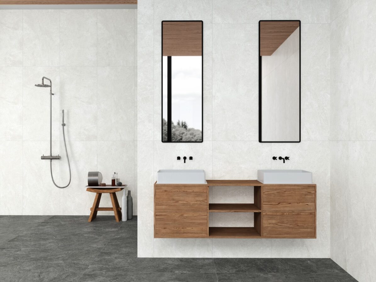 TROFEO Cream Matt Tile - Luxurious 600x1200mm porcelain tiles for sophisticated spaces