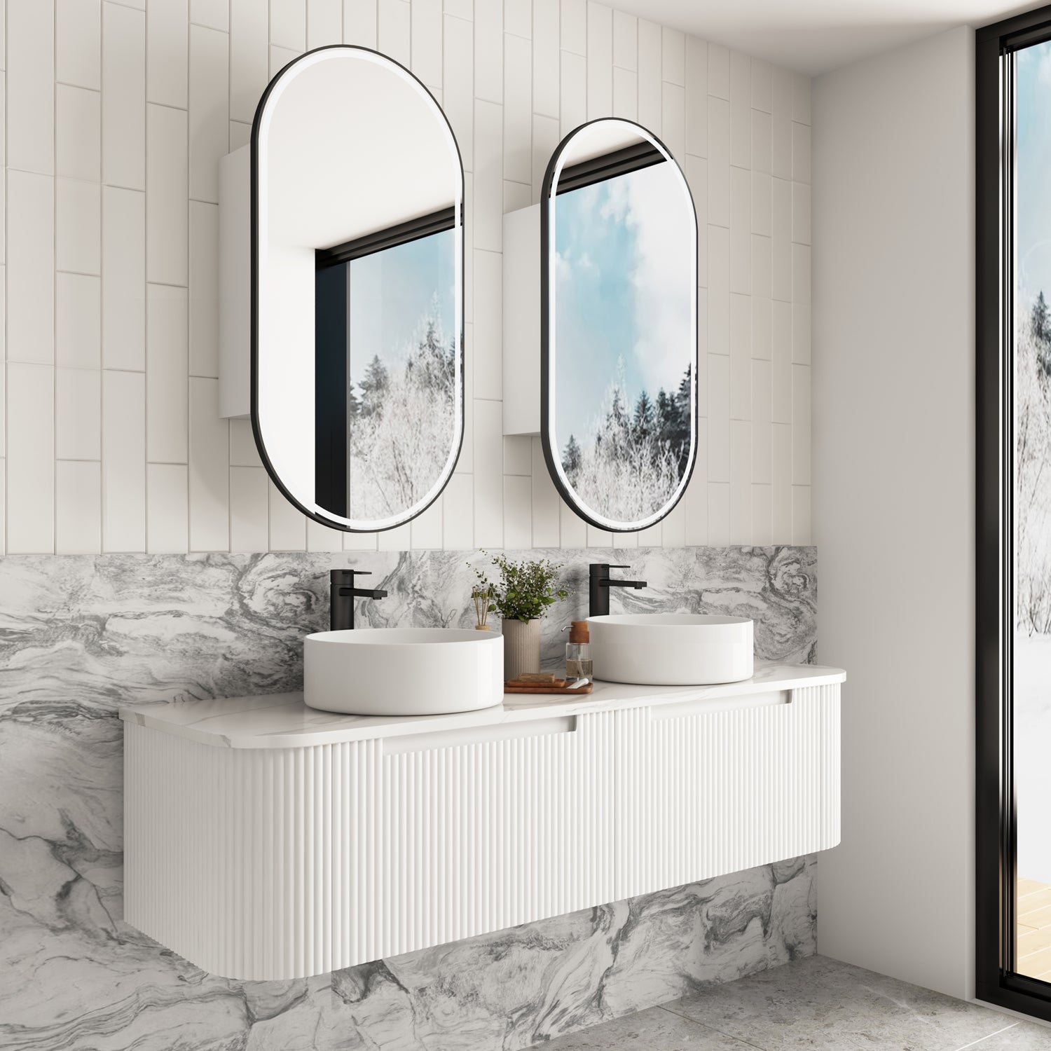 SAVIO | 1500MM WALL HUNG VANITY WITH STONE TOP