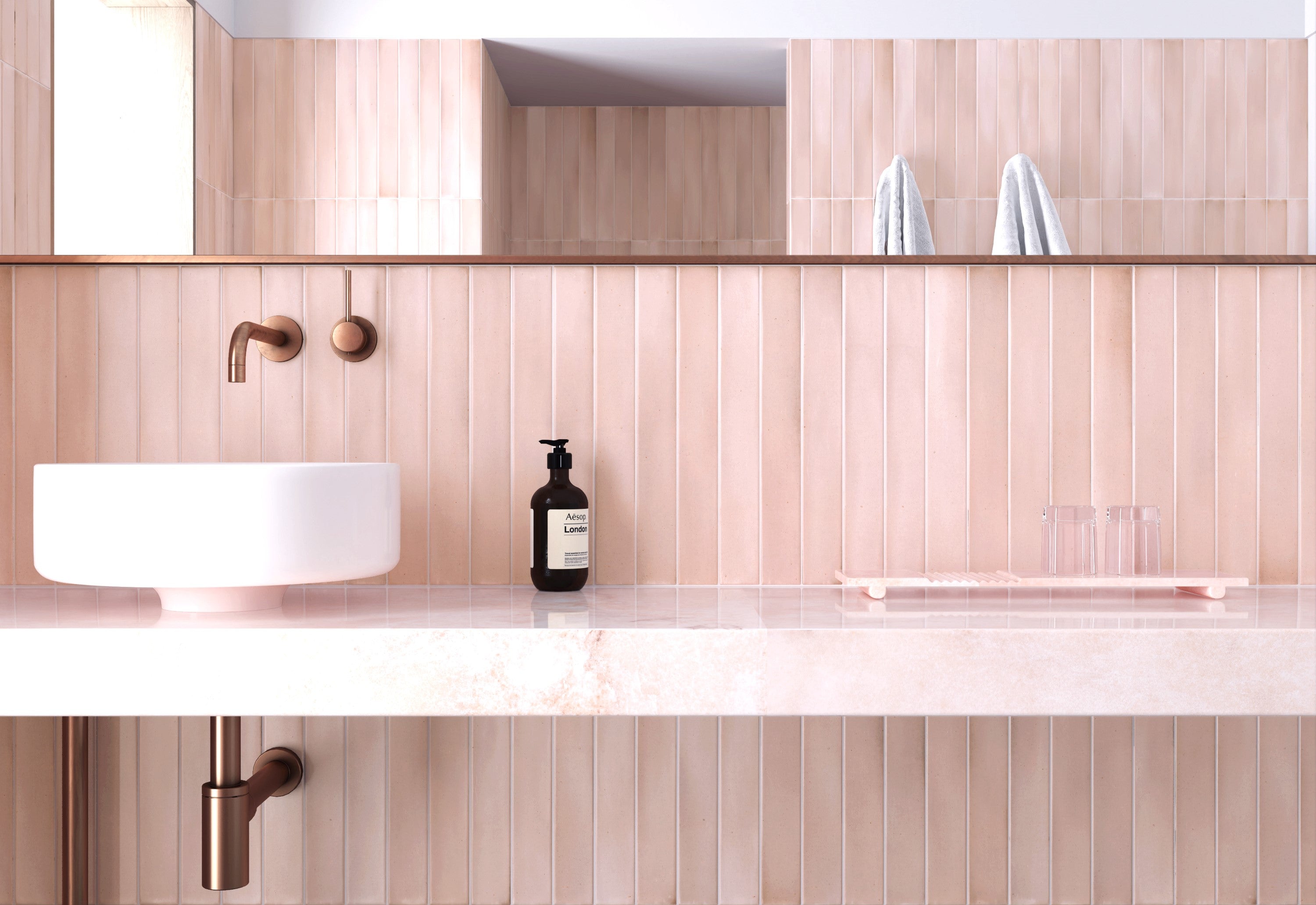 MASSIMO SUBWAY | PINK SAND | 50X400MM