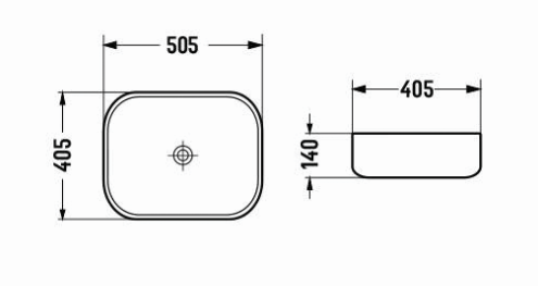 Rectangle Basin Black & White - Contemporary design for stylish and versatile bathroom interiors