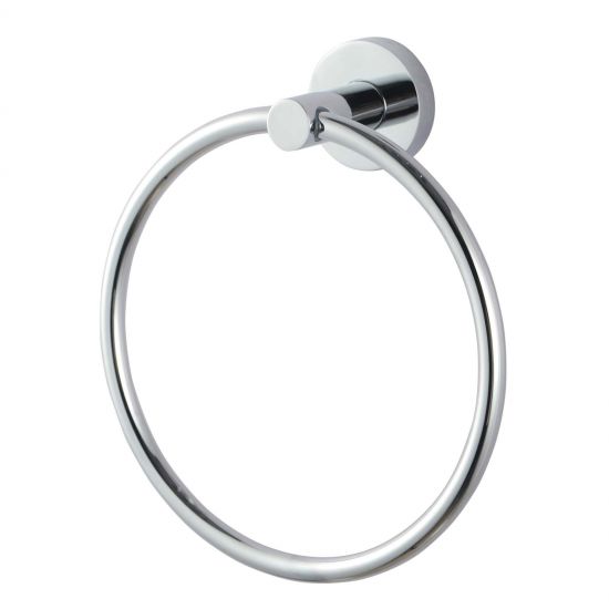 Lucid round towel ring: Sleek, durable design for modern bathrooms