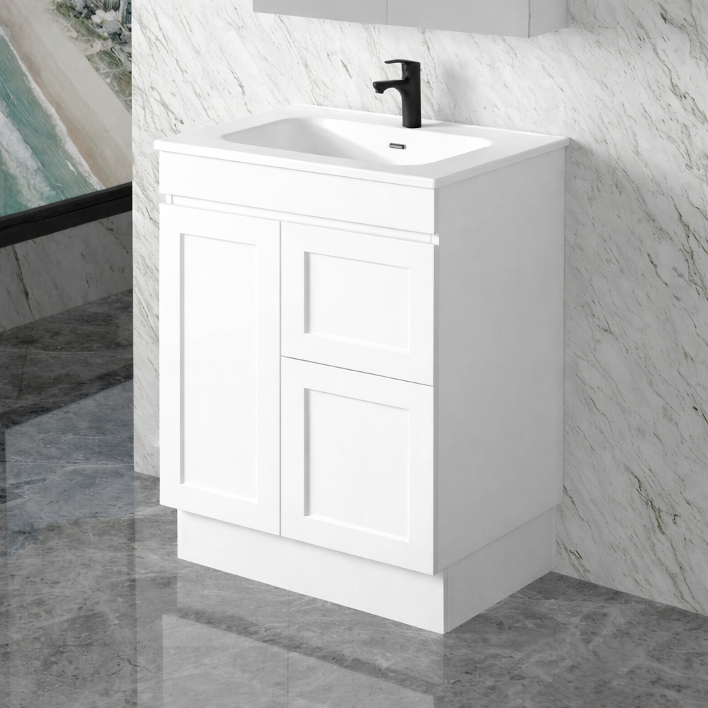 QUINN 750MM FREE STANDING VANITY | CERAMIC TOP