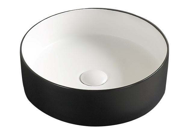 Black and White Round Basin - Contemporary design for stylish bathrooms